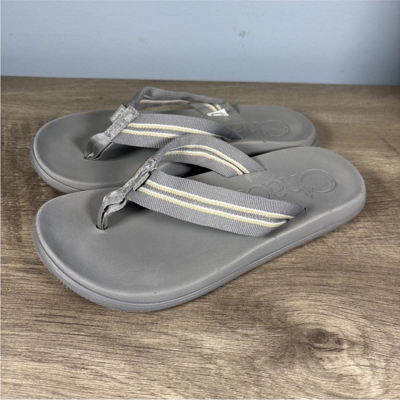 Chaco Men’s Chillos Flip Flops Sandals Gray Size 7 - Picture 5 of 9